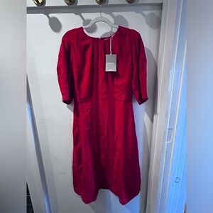 Everlane City Stripe Ruched Dress